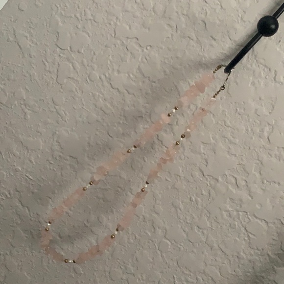 Vintage Rose quartz & fresh water pearl necklace - Picture 2 of 3